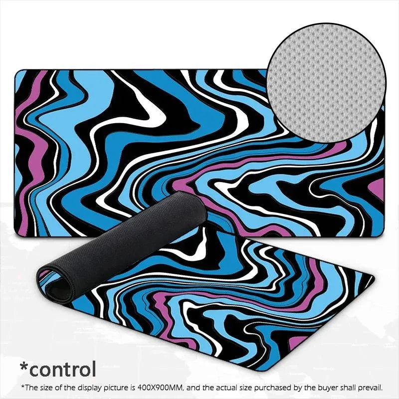 Gaming mouse pad speed/control waterproof stitched edge laptop mat