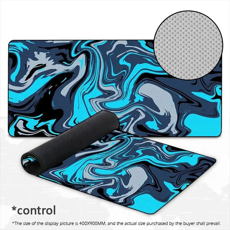 Gaming mouse pad speed/control waterproof stitched edge laptop mat