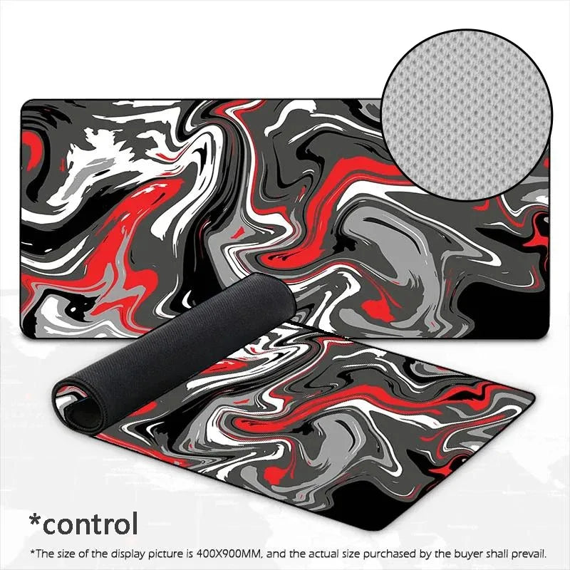 Gaming mouse pad speed/control waterproof stitched edge laptop mat