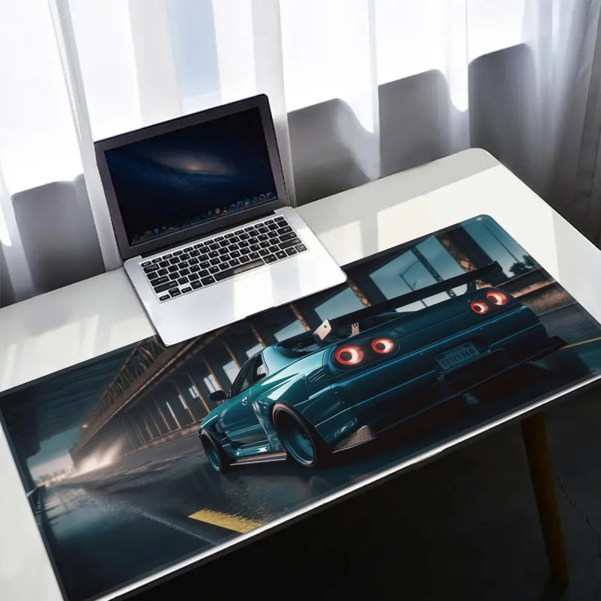 Custom JDM design natural rubber non-slip gaming mouse pad