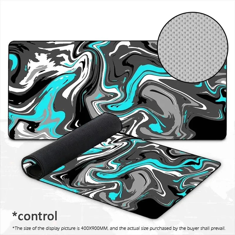Gaming mouse pad speed/control waterproof stitched edge laptop mat