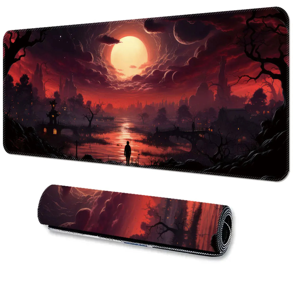 Custom sublimation XL XXL rubber gaming desk mat mouse pad