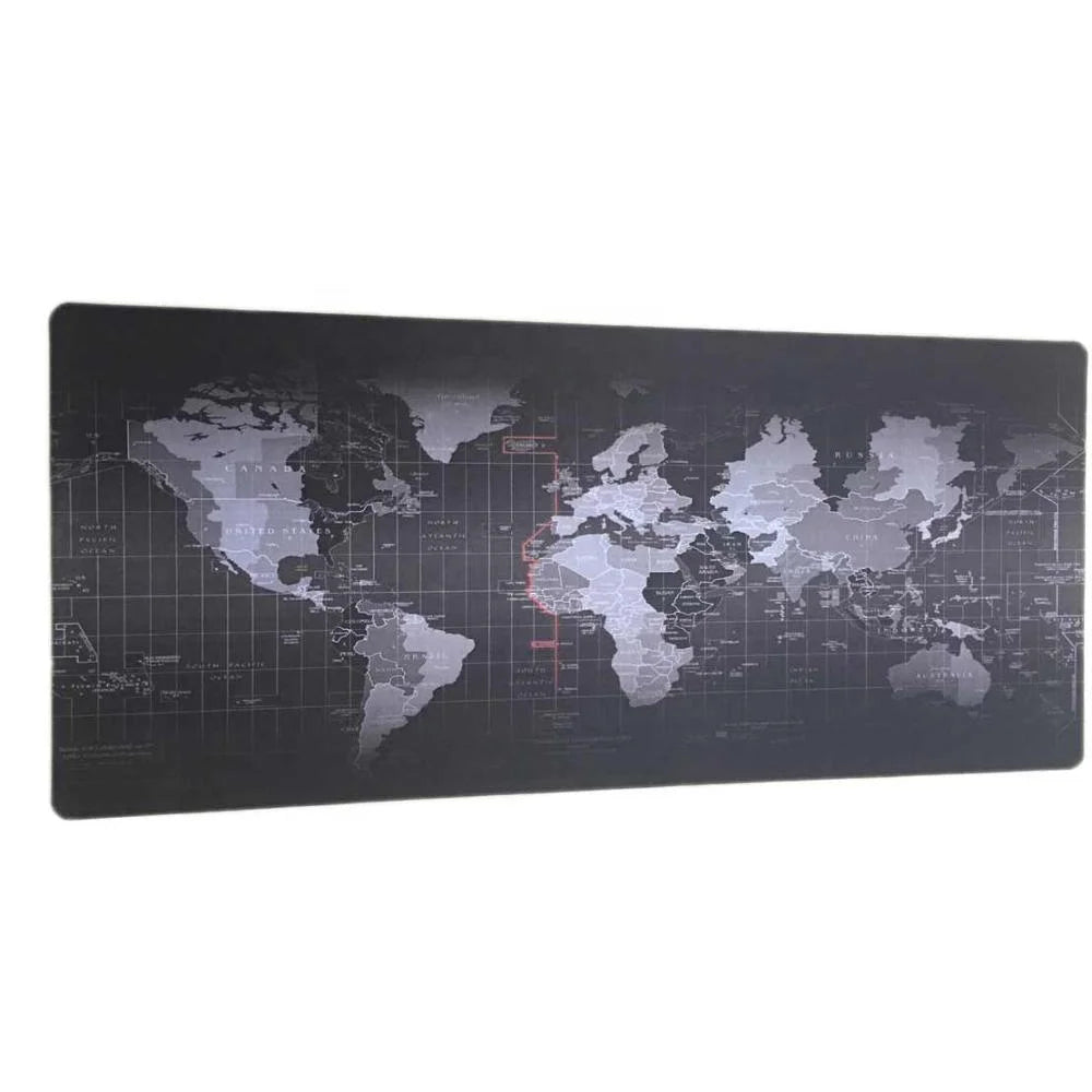 Large non-slip waterproof world map mouse pad desk mat