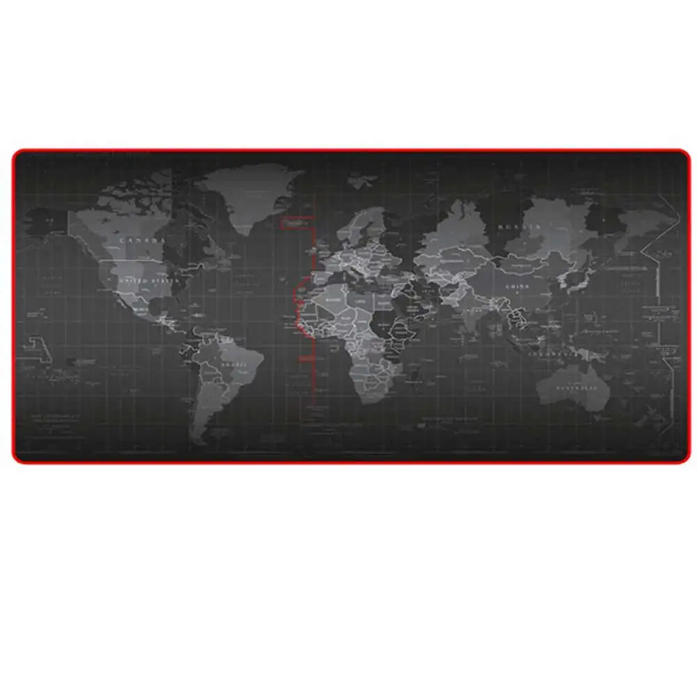 Large non-slip waterproof world map mouse pad desk mat