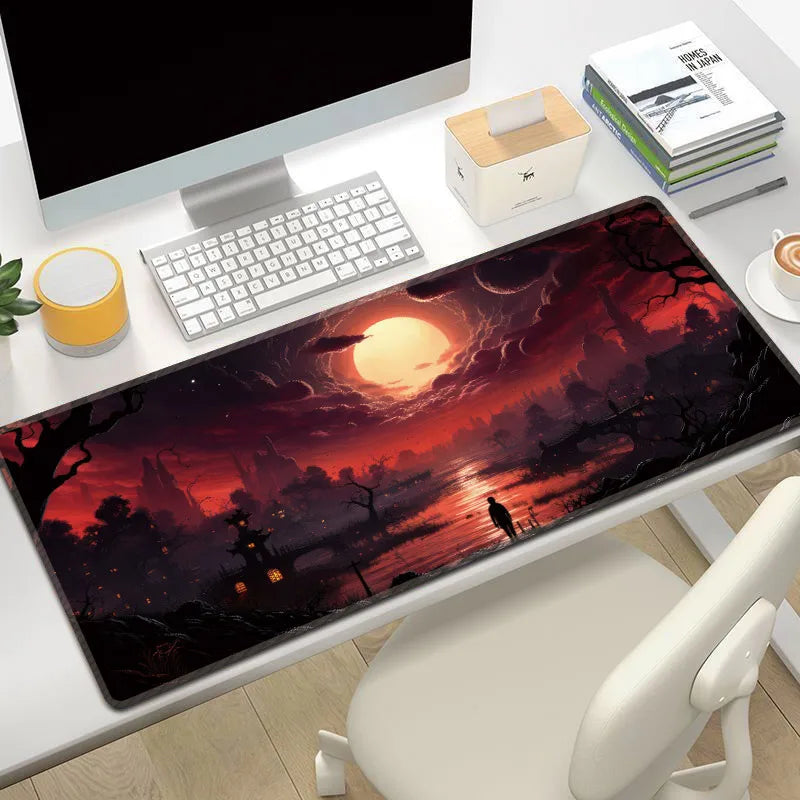 Custom sublimation XL XXL rubber gaming desk mat mouse pad