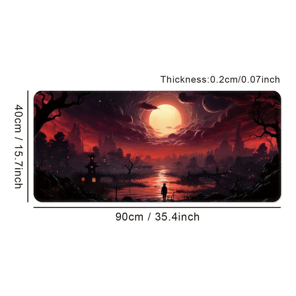 Custom sublimation XL XXL rubber gaming desk mat mouse pad