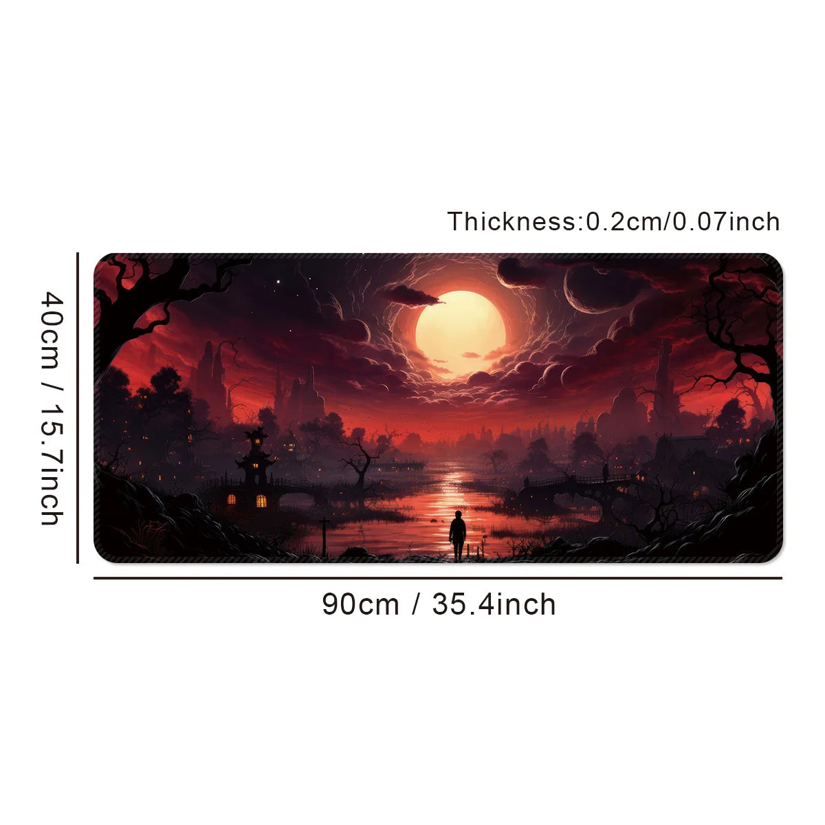 Custom sublimation XL XXL rubber gaming desk mat mouse pad